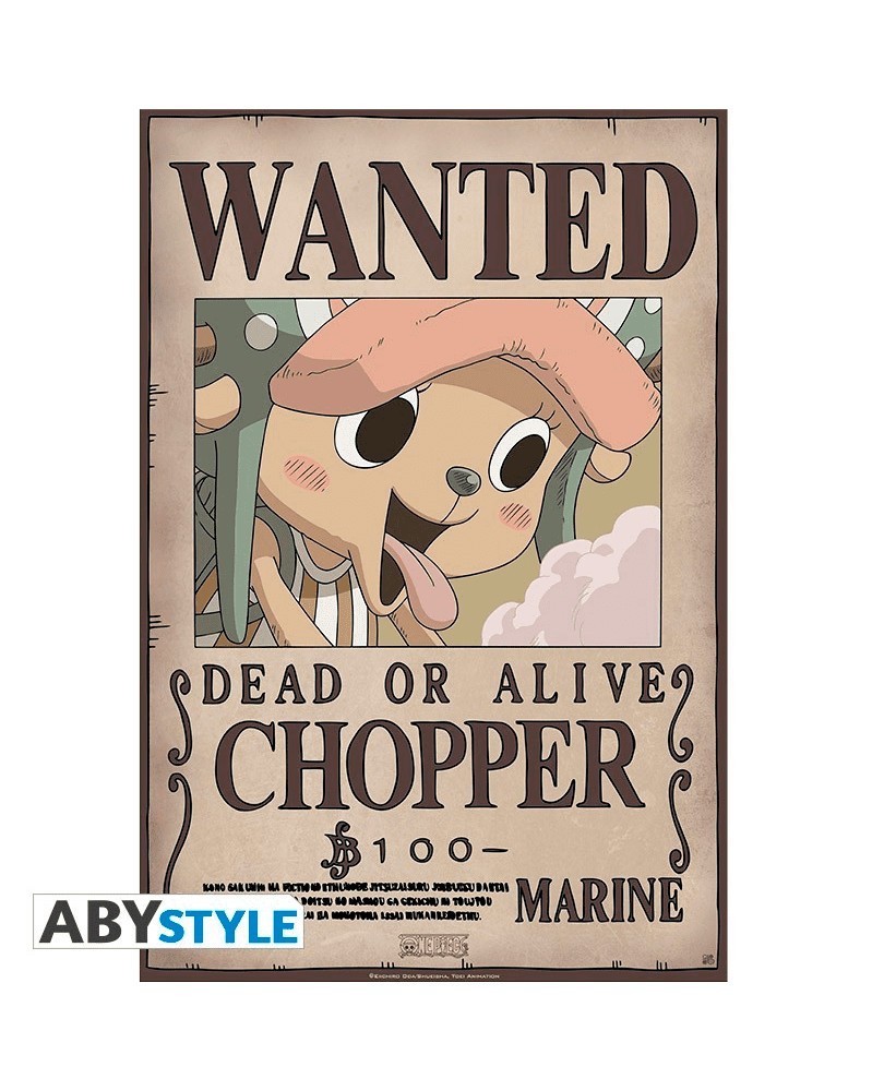 Poster One Piece - Wanted Chopper