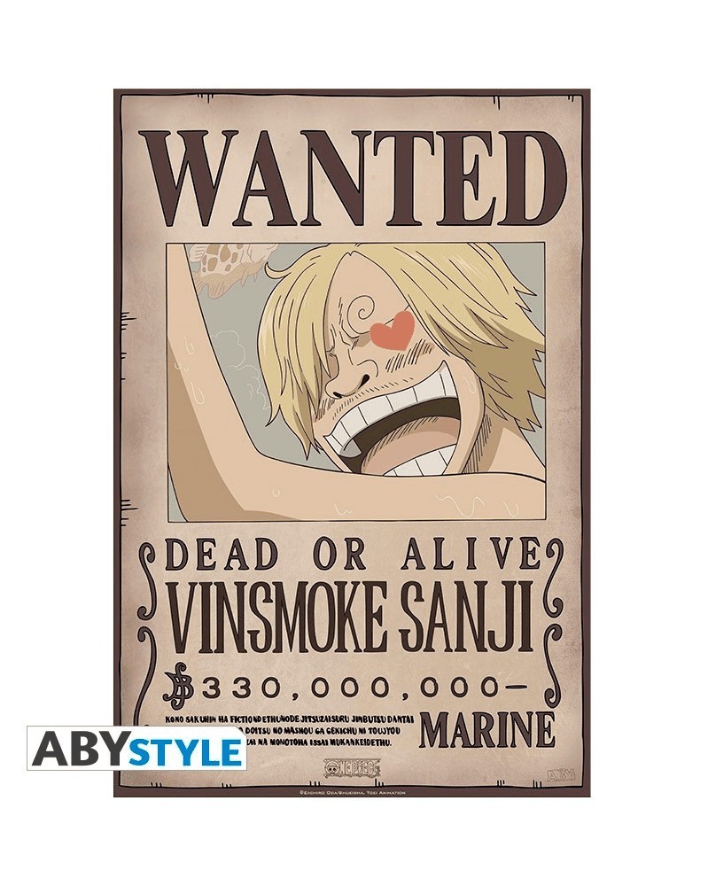 Poster One Piece - Wanted Sanji