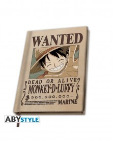 One Piece Notebook (A5) - Wanted Luffy