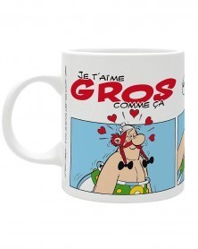 Caneca Asterix Love "Je T'Aime Gros Come Ça"