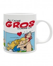 Caneca Asterix Love "Je T'Aime Gros Come Ça"
