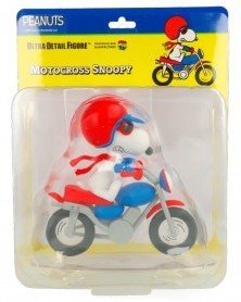 Peanuts Ultra Detailed Figure (Series 13) - Motocross Snoopy caixa
