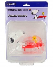 Peanuts Ultra Detailed Figure (Series 13) - Pianist Snoopy w/Woodstock caixa