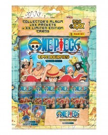 Caderneta One Piece Epic Journey + 18 Trading Cards + 1 Card Edição Limitada