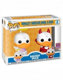 Funko POP Disney - Donald Duck - Donald's Shoulder Angel & Devil 2-Pack (Funko 2022 Wondrous Convention Limited Edition)