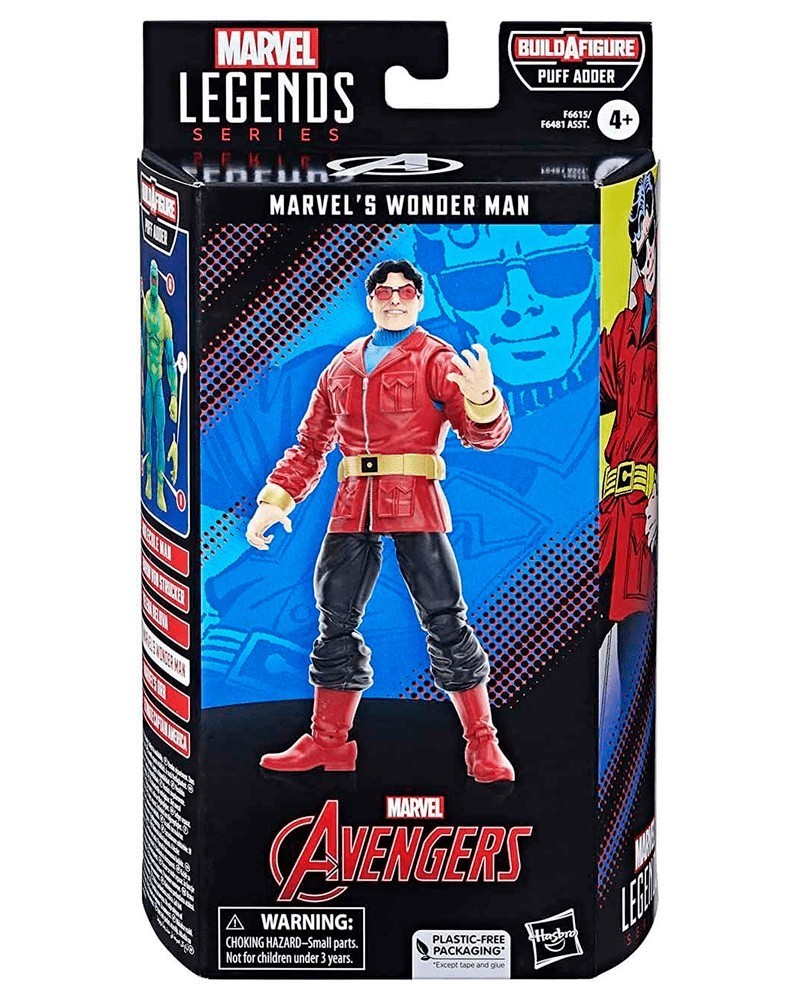 Marvel Legends Series Action Figure - Marvel's Wonder Man (Puff Adder BAF)
