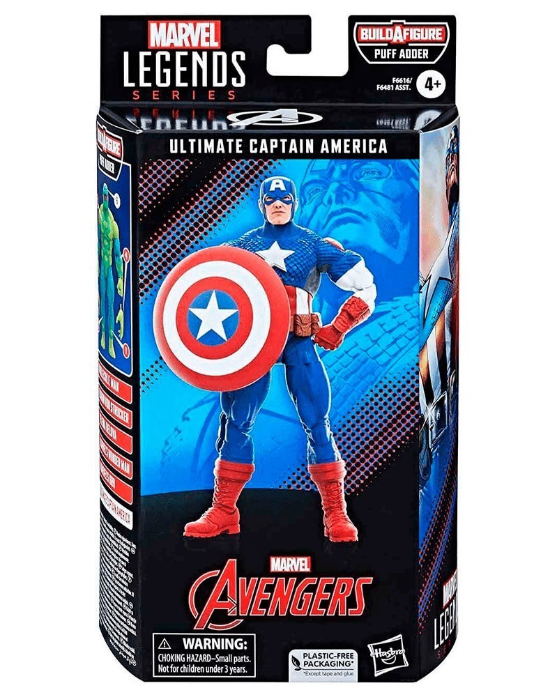 Marvel Legends Series Action Figure - Ultimate Captain America (Puff Adder BAF)