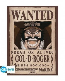 Poster One Piece - Wanted Gol D. Roger