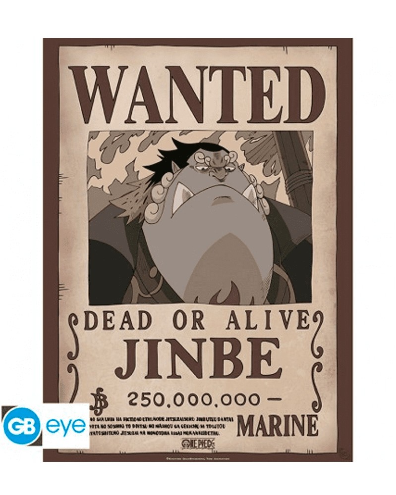 Poster One Piece - Wanted Jinbe