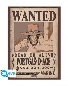 Poster One Piece - Wanted Portgas D. Ace