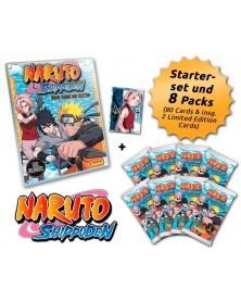 Caderneta Naruto Shippuden Hokage + 16 Trading Cards + 1 Card Edição Limitada