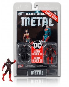 DC Page Punchers - Action Figure & Comic Book -  Dark Knights Metal 01 - Batman Who Laughs e Red Death