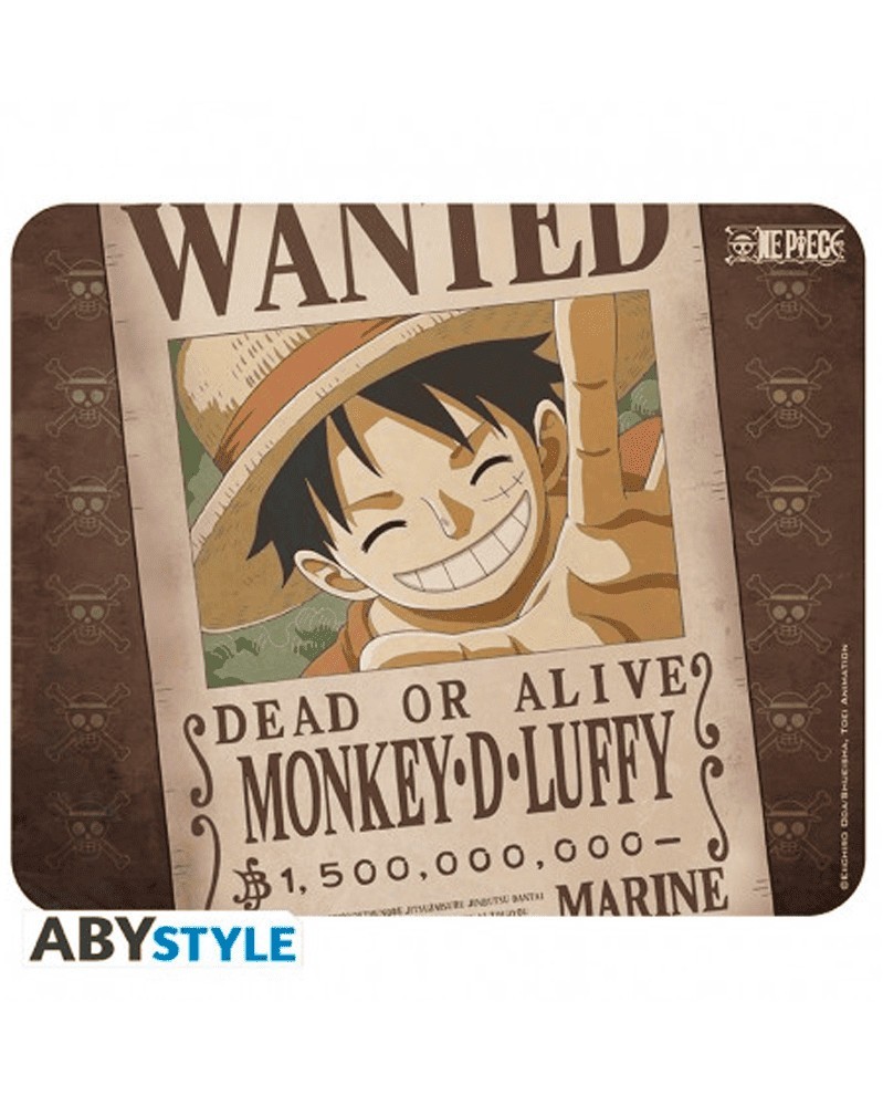 Tapete de rato One Piece, Wanted Luffy - Flexible Mousepad