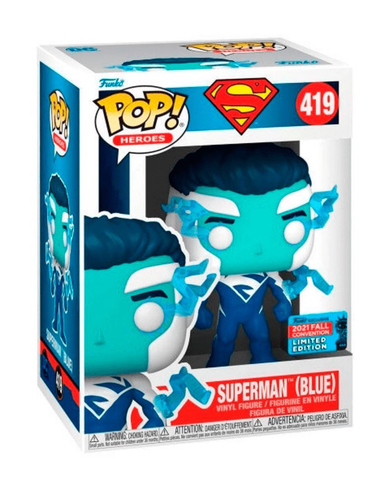 Funko POP Heroes - Superman (Blue) (2021 Fall Convention Exclusive)