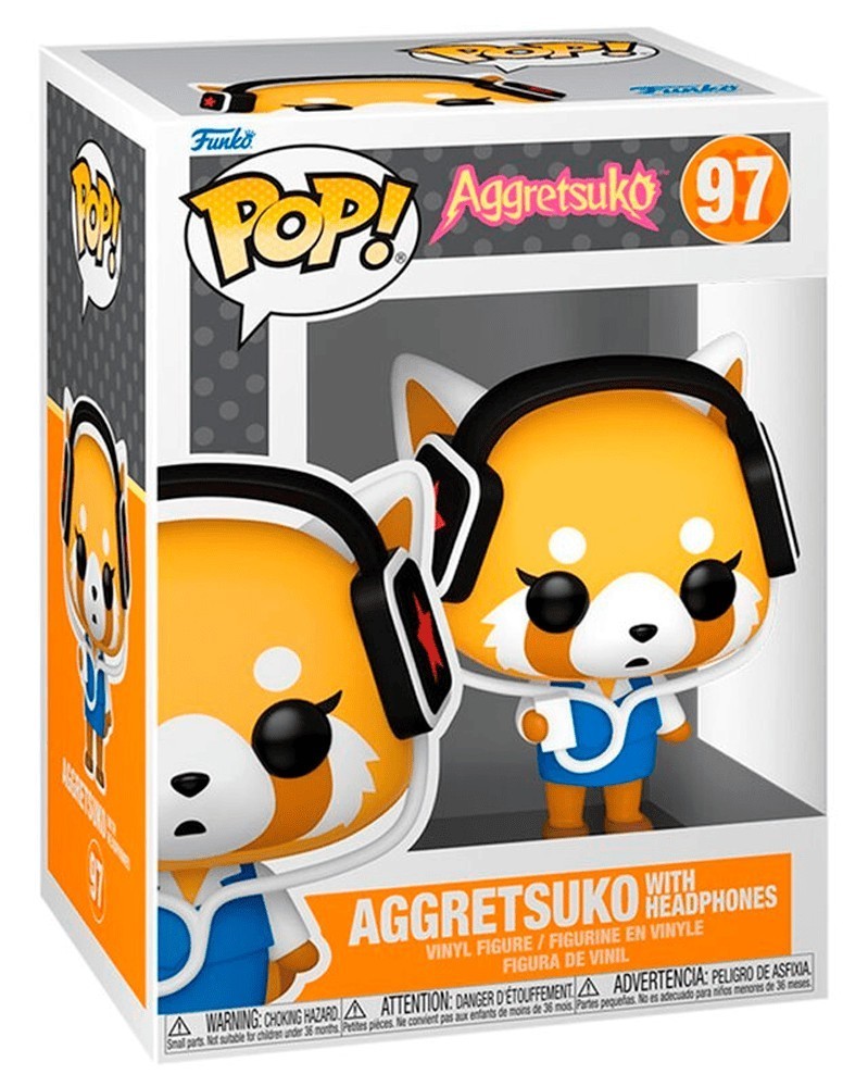 Funko POP Sanrio - Aggretrsuko - Aggretsuko with Headphones Funko POP Sanrio - Aggretrsuko - Aggretsuko with Headphones
