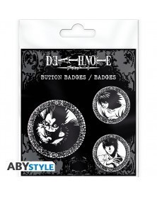 Death Note Badge Pack - Light, L & Ryuk