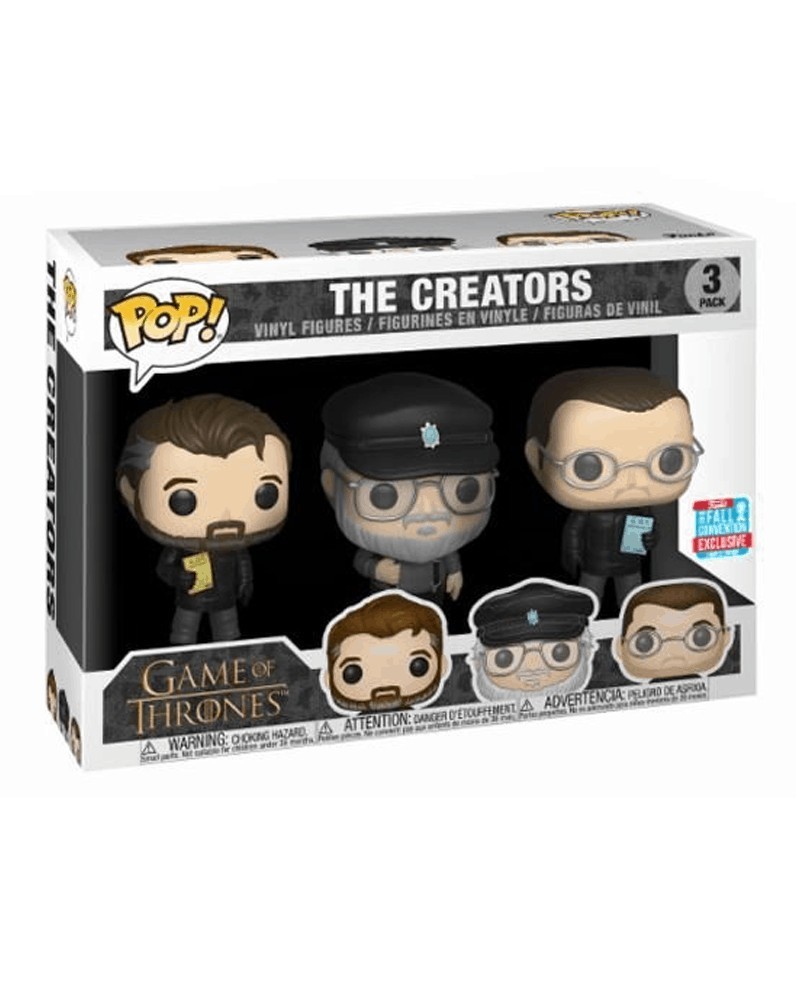 POP Game of Thrones 3-Pack - The Creators (with George R Martin), caixa
