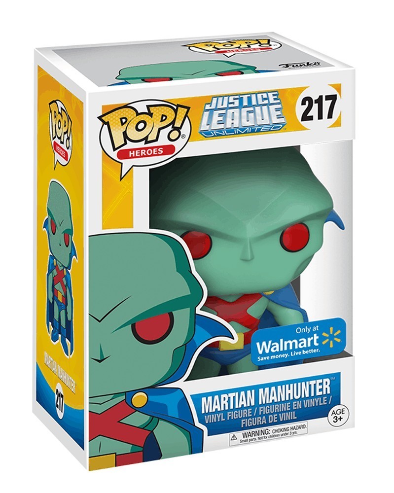 POP Heroes - Justice League - Martian Manhunter (Walmart), caixa