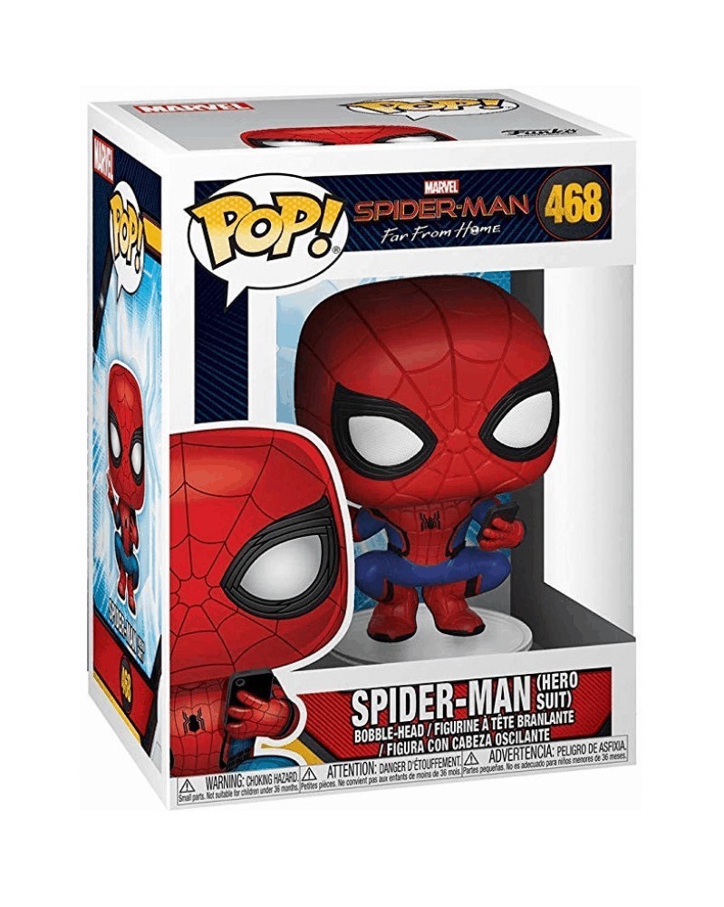 POP Marvel - Spider-Man: Far From Home - Spider-Man (Hero Suit), caixa