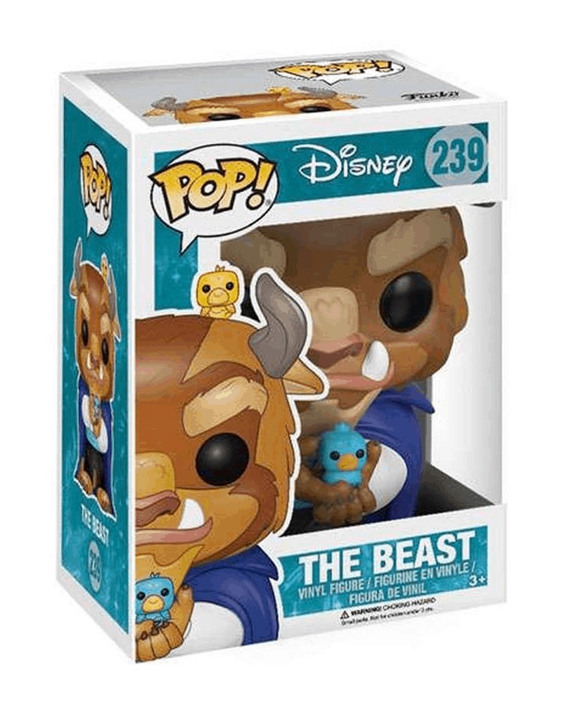 Funko POP Disney - Beauty and The Beast - Beast with Birds, caixa