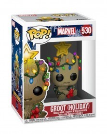 Funko POP Marvel - Groot (Holiday), caixa