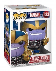 Funko POP Marvel - Thanos (Holiday), caixa